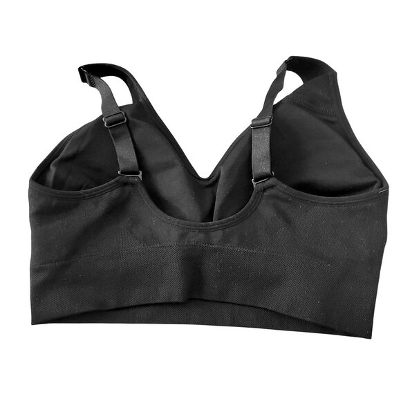 PUMA Sm 2 Pack Seamless Athletic Sports Bra Set Adjustable Cross Back Activewear - Picture 4 of 15
